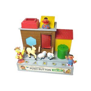 1970 Sesame Street Playset Questor Child Guidance and other vintage figures Read